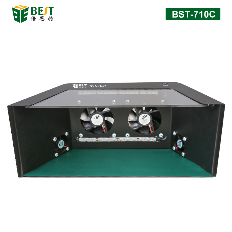 BST-710C 無塵工作臺(tái) 貼膜除塵工作臺(tái) UV燈固化抽風(fēng)防塵操作臺(tái)